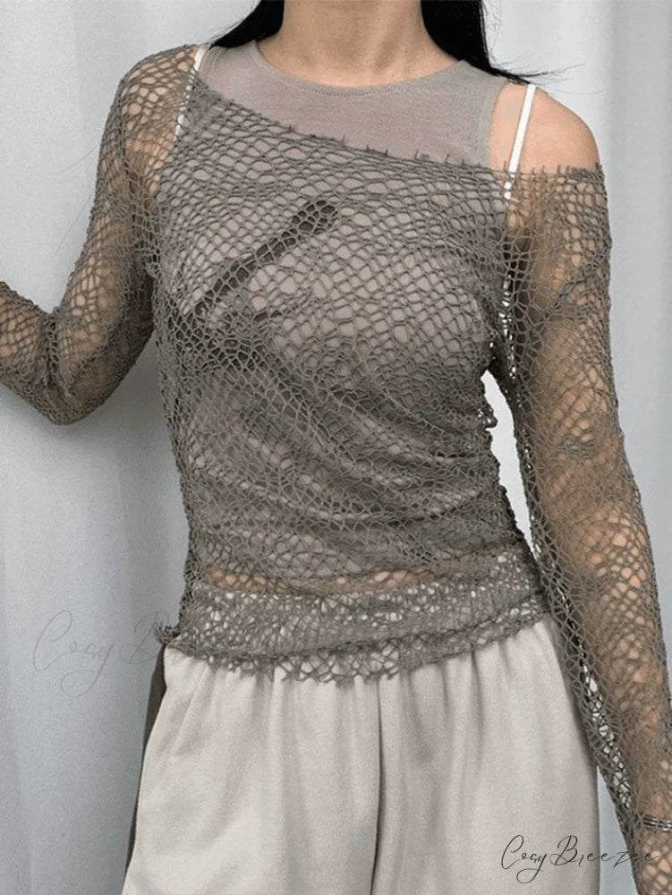 Cold Shoulder Long Trendy Sleeve Christmas Midi Dress