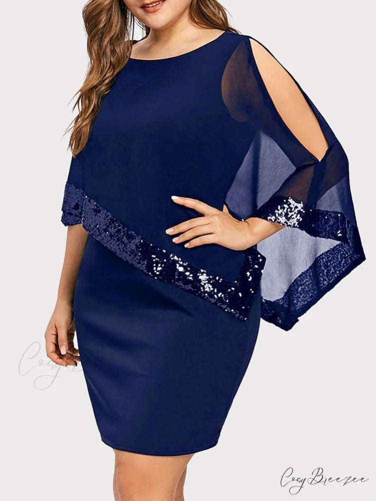 Cold Shoulder Long Trendy Sleeve Knit Top