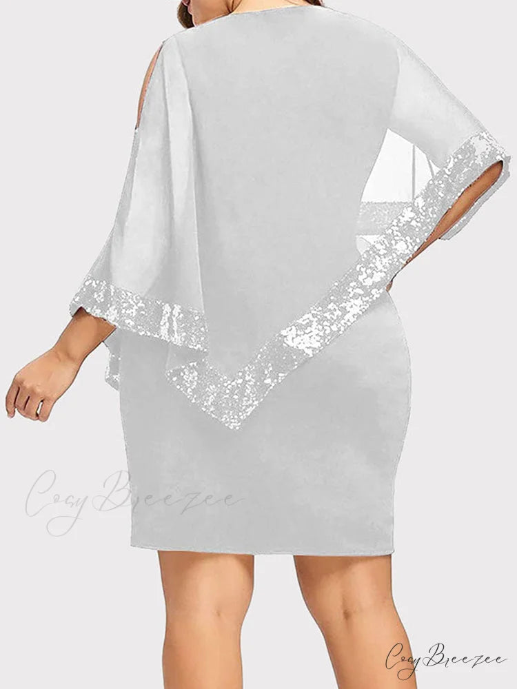Cold Shoulder Long Trendy Sleeve Knit Top