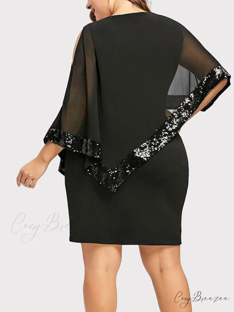 Cold Shoulder Long Trendy Sleeve Knit Top