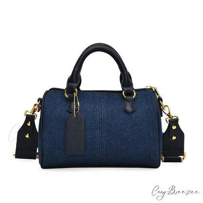Colorblock Denim Mini Crossbody Bag Blue / 20.5x14x6.5cm handbag-250126