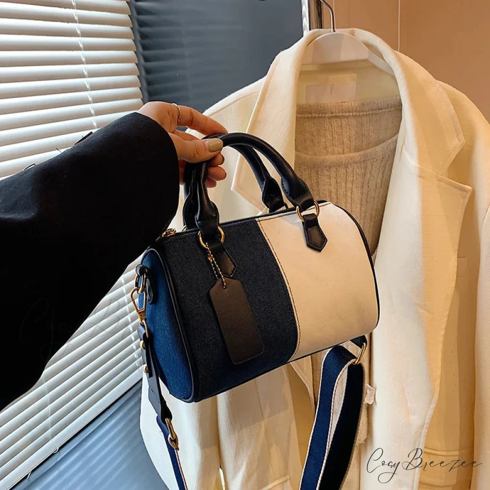 Colorblock Denim Mini Crossbody Bag handbag-250126