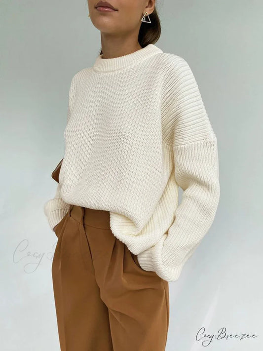 Comfort Charming Club Sweater White / XS