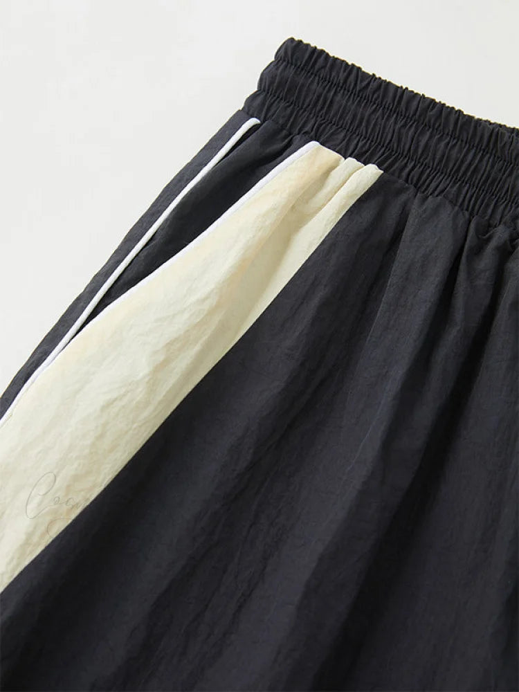 Contrast Paneled Graceful Corset Top