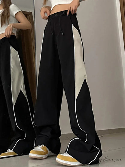 Contrasting Short Graceful Sleeve Crop Top