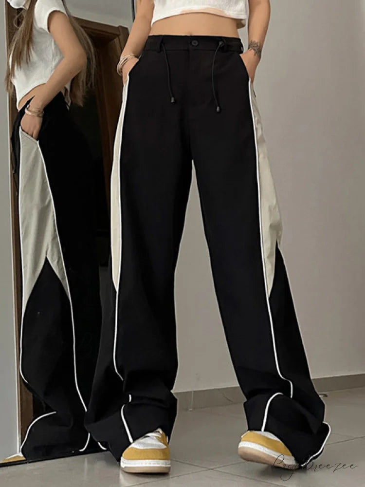 Contrasting Short Graceful Sleeve Crop Top