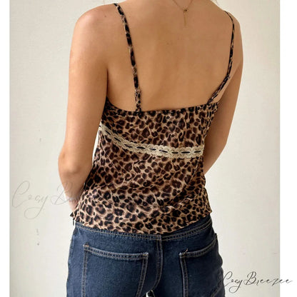 Coquette Leopard Lace Crop Top croptop-250223