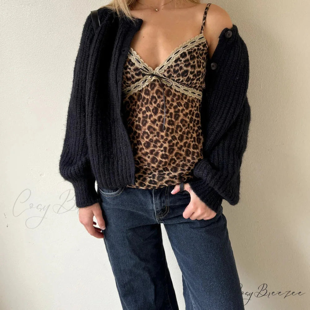 Coquette Leopard Lace Crop Top croptop-250223