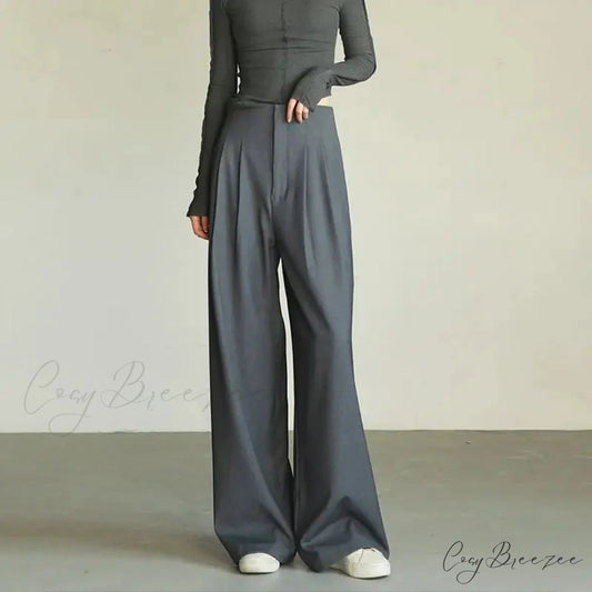 Coquette Vintage Office Slacks Pants Gray / S pants-241228