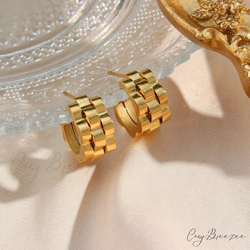 CORALINE Elegant EARRINGS Gold