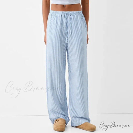 Corduroy Vintage Pattern High-Waist Jogger Pant Blue / S pant-250223