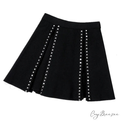 Cosplay Y2k Women High Waist Korean Style Pleated for Girls Cute Sweet Ladies Plaid Mini Skirt BLACK / S