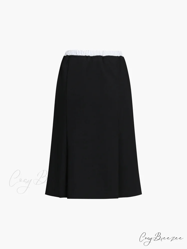 Cotton-blend Charming Jersey Skirt