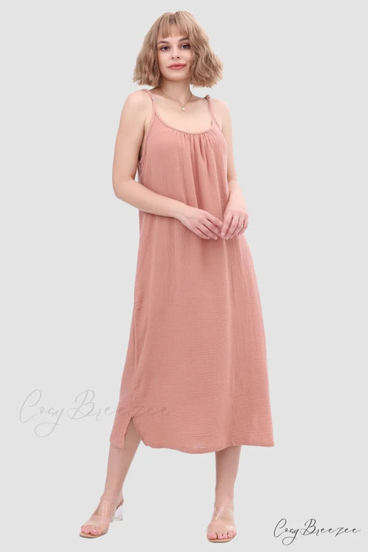 Cotton Suspender Dress Watermelon / S