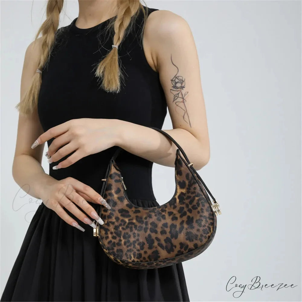 Cow Prints Underarm Shoulder Bag for Women shoulder-250126