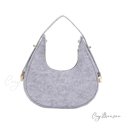 Cow Prints Underarm Shoulder Bag for Women Grey shoulder-250126