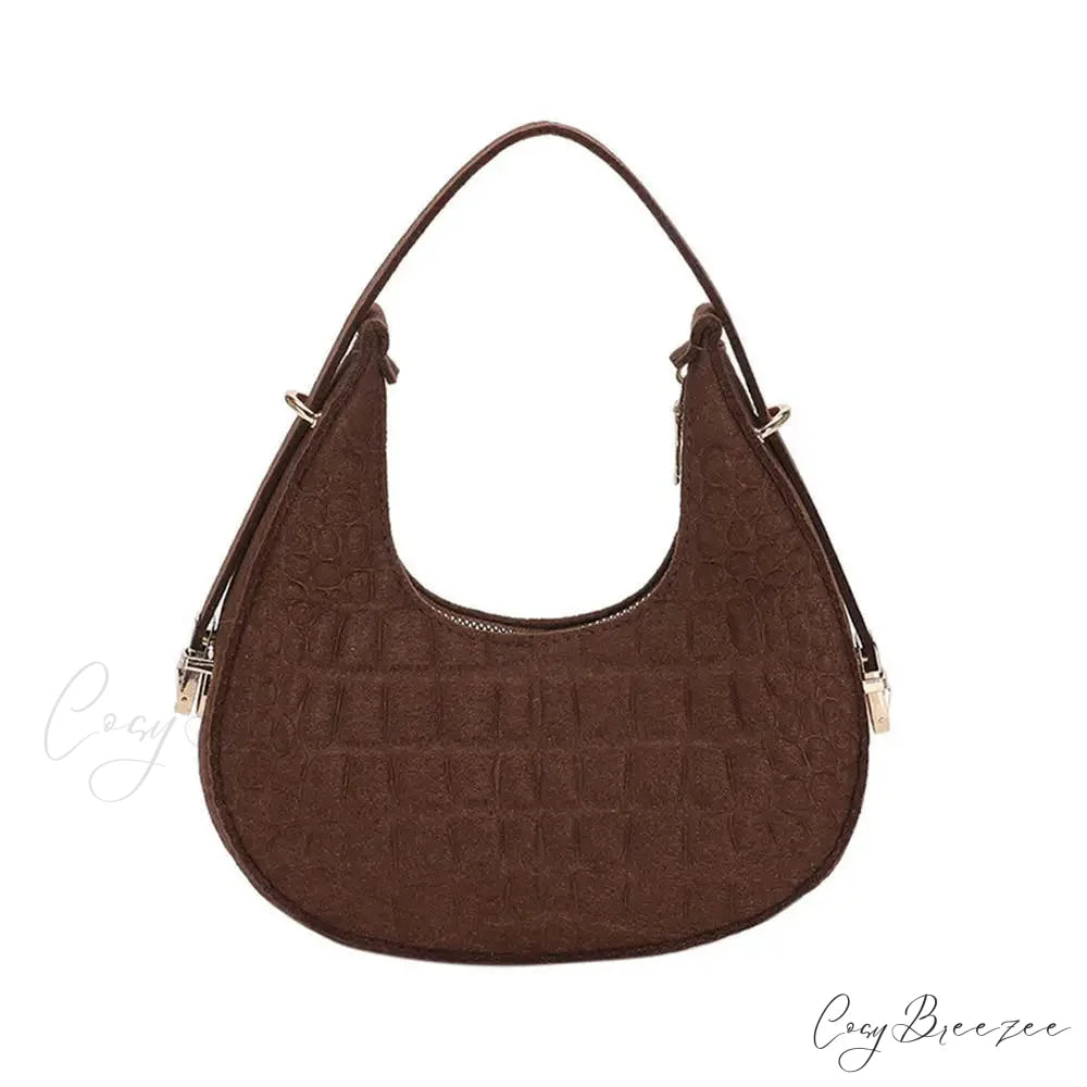 Cow Prints Underarm Shoulder Bag for Women Tan shoulder-250126