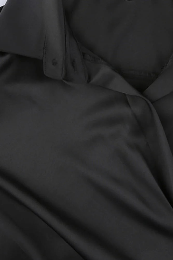 Cowl Neck Ruched Dress