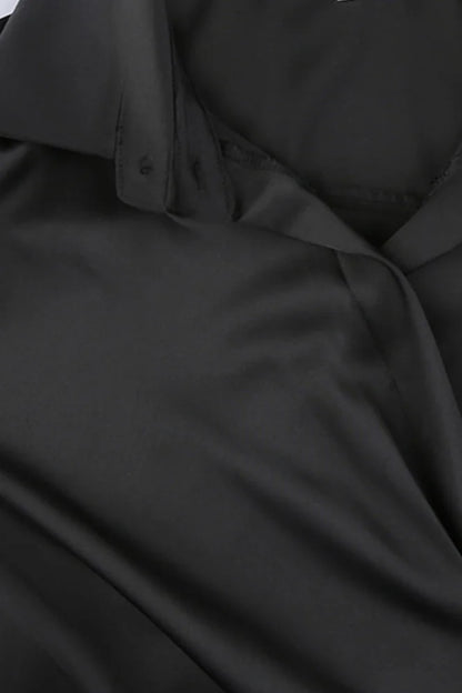 Cowl Neck Ruched Dress
