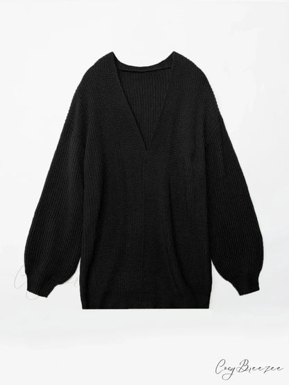 Cozy Stylish Autumn Winter Mid-length Knitwear Sweater Jacket Cardigan