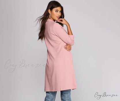 Crepe Longline Blazer for Boss Babes