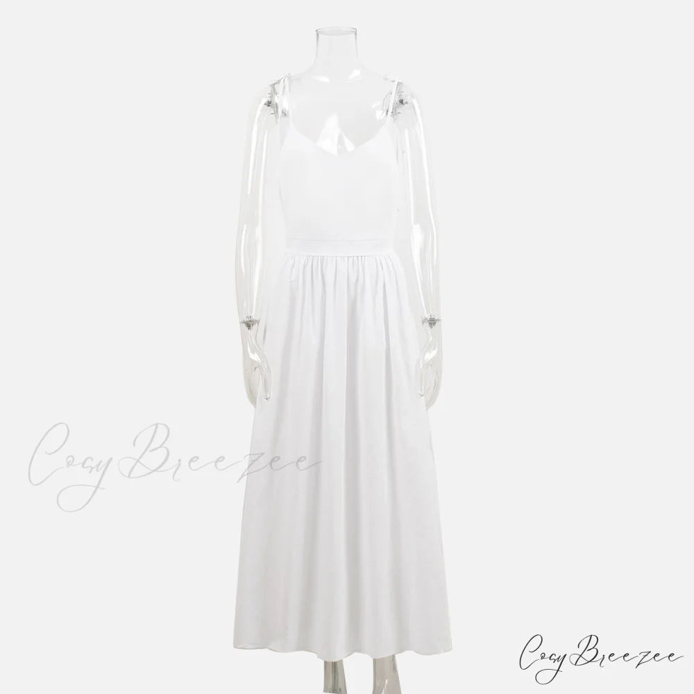 Crochet Cutie Stylish Linen Maxi Dress