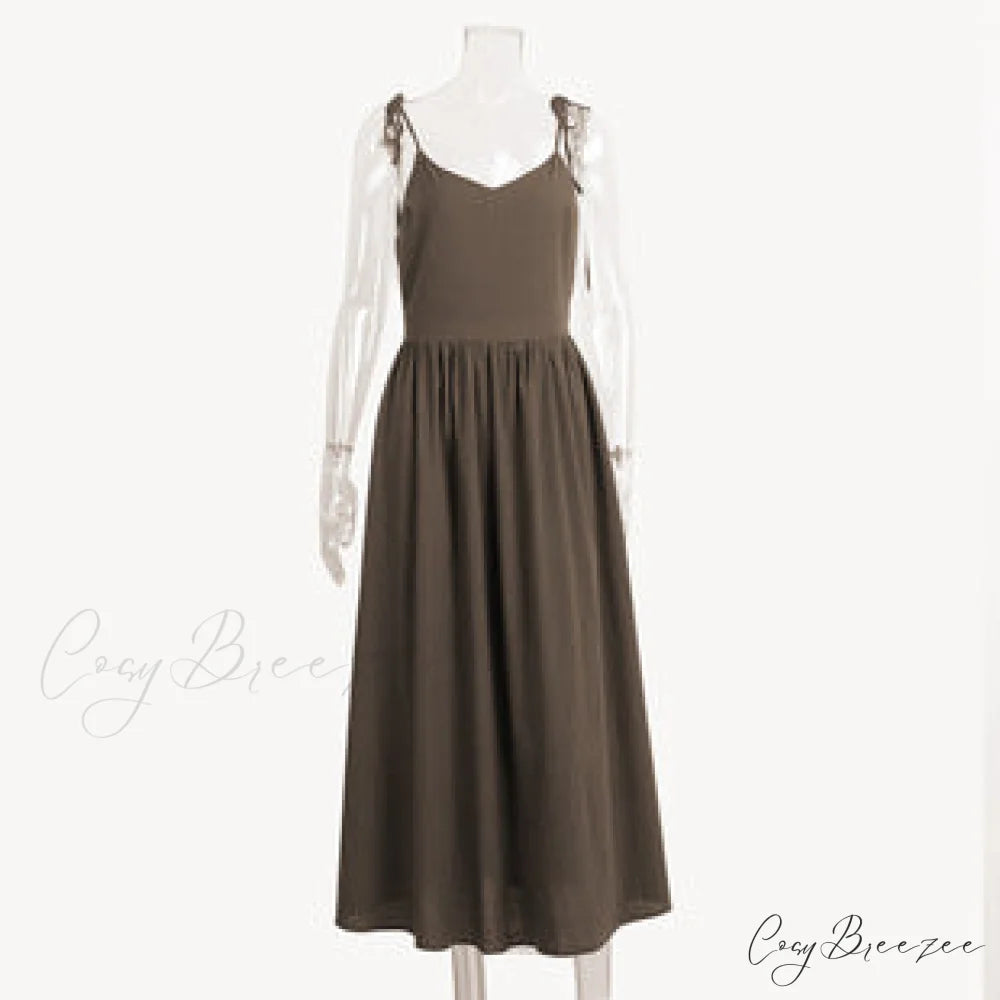 Crochet Cutie Stylish Linen Maxi Dress
