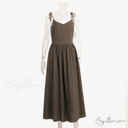 Crochet Cutie Stylish Linen Maxi Dress