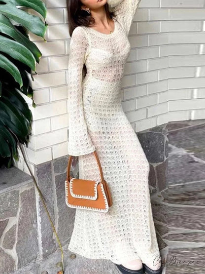 Crochet Fringed Graceful Wrap Skirt