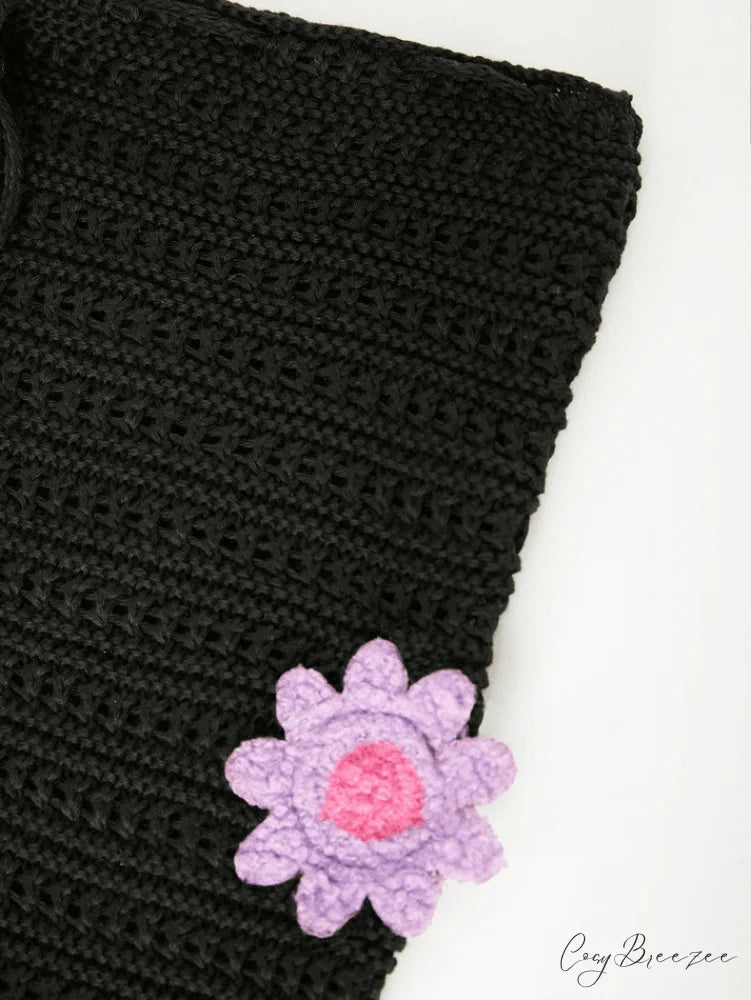 Crochet Hollow Graceful Sweater Dress