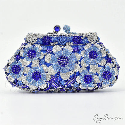 Crystal Bling Bridal Wedding Flower Diamond Clutch Bag color4 clutchbag-250126