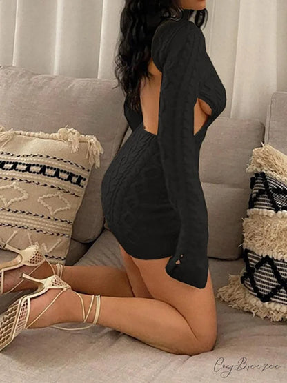 Cut Out Split Trendy Cami Midi Dress