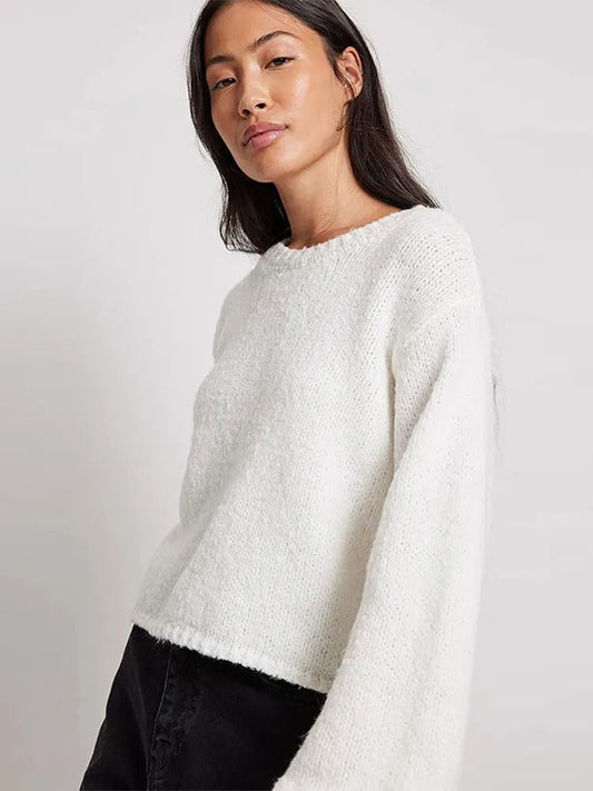 Dana O-neck Back Cut Out Women Sweater