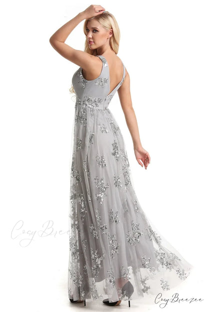 Daisy Pleated Stylish Tulle Formal Dress