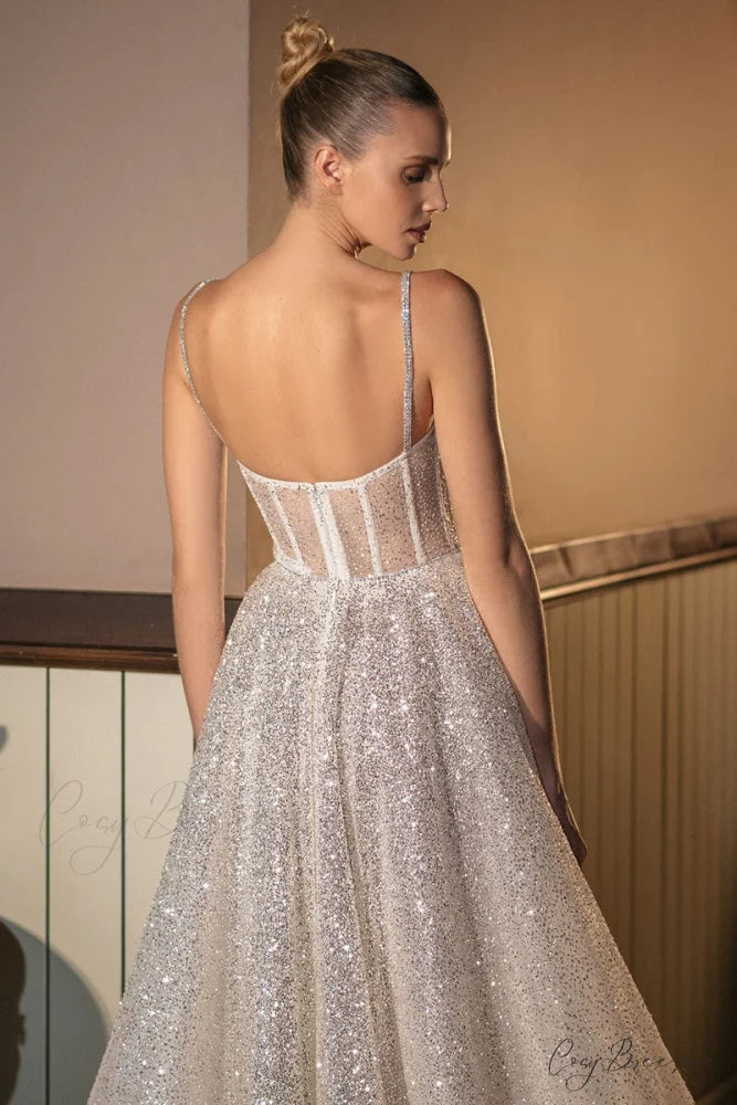 Dazzling Moi Glitter Trendy Sleeveless Midi Dress
