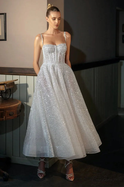 Dazzling Moi Glitter Trendy Sleeveless Midi Dress