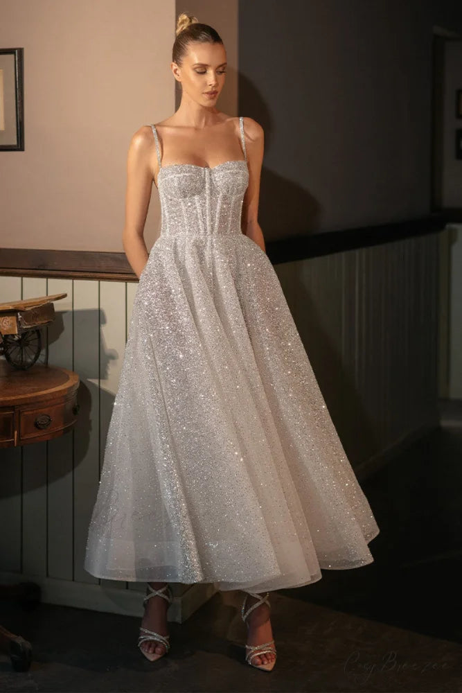 Dazzling Moi Glitter Trendy Sleeveless Midi Dress