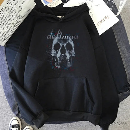 Deftones Band Graphic Hoodie black / S hoodies-241228