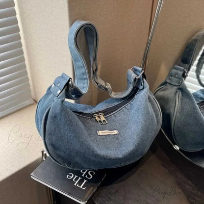 Denim Adjustable Crossbody shoulder-250126