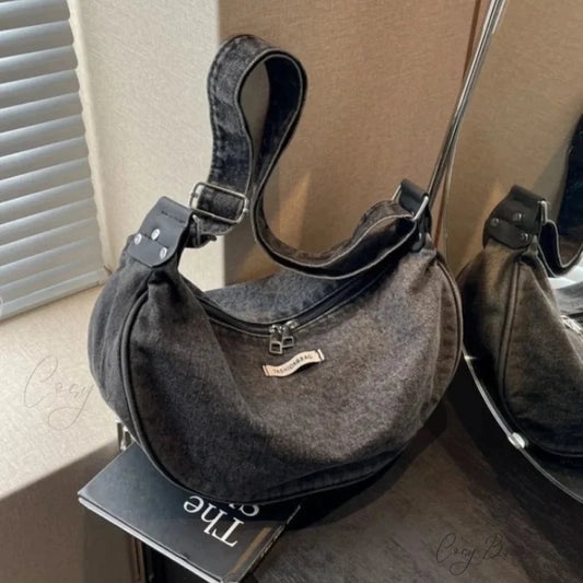 Denim Adjustable Crossbody shoulder-250126