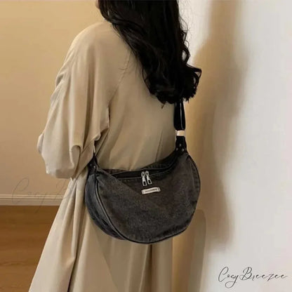 Denim Adjustable Crossbody shoulder-250126