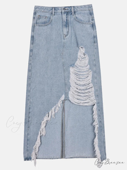 Denim Charming Ripped Jacket
