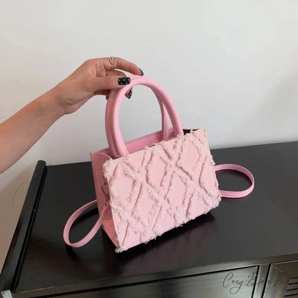 Denim Messenger Bag Summer Trendy Crossbody Handbag handbag-250126