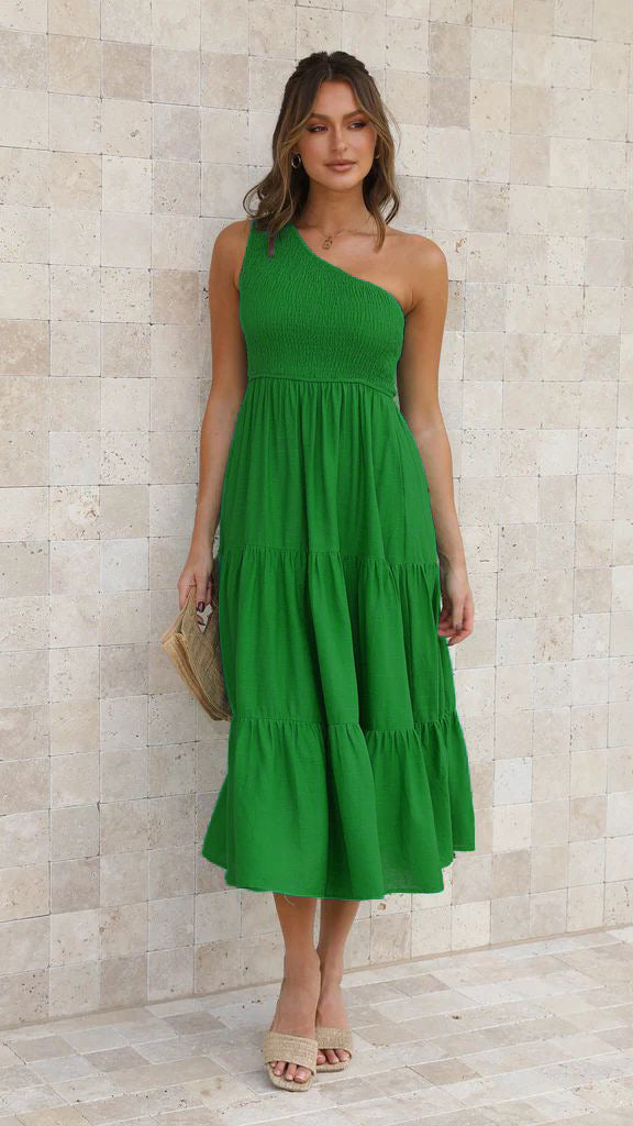 Margaret Shoulder Sleeveless Summer Dress