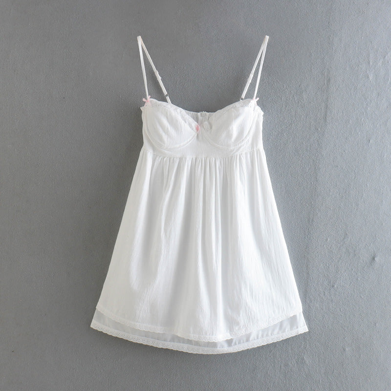 Sophie White Lace Bra Mini Dress