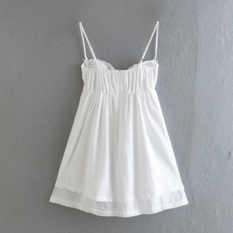 Sophie White Lace Bra Mini Dress