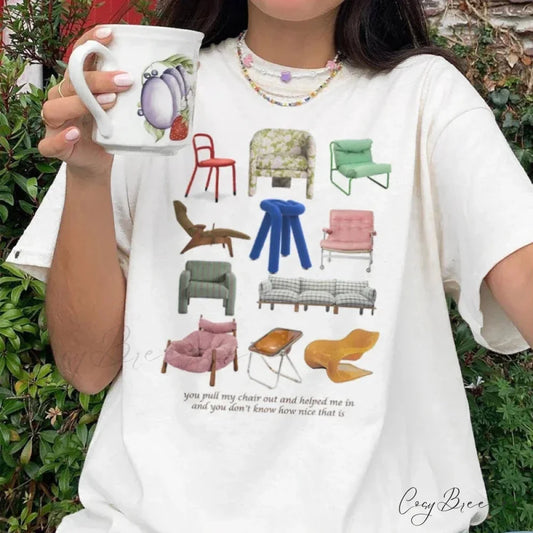 Designer Chairs Printed Classic Tee WHITE / S t-shirt-250223
