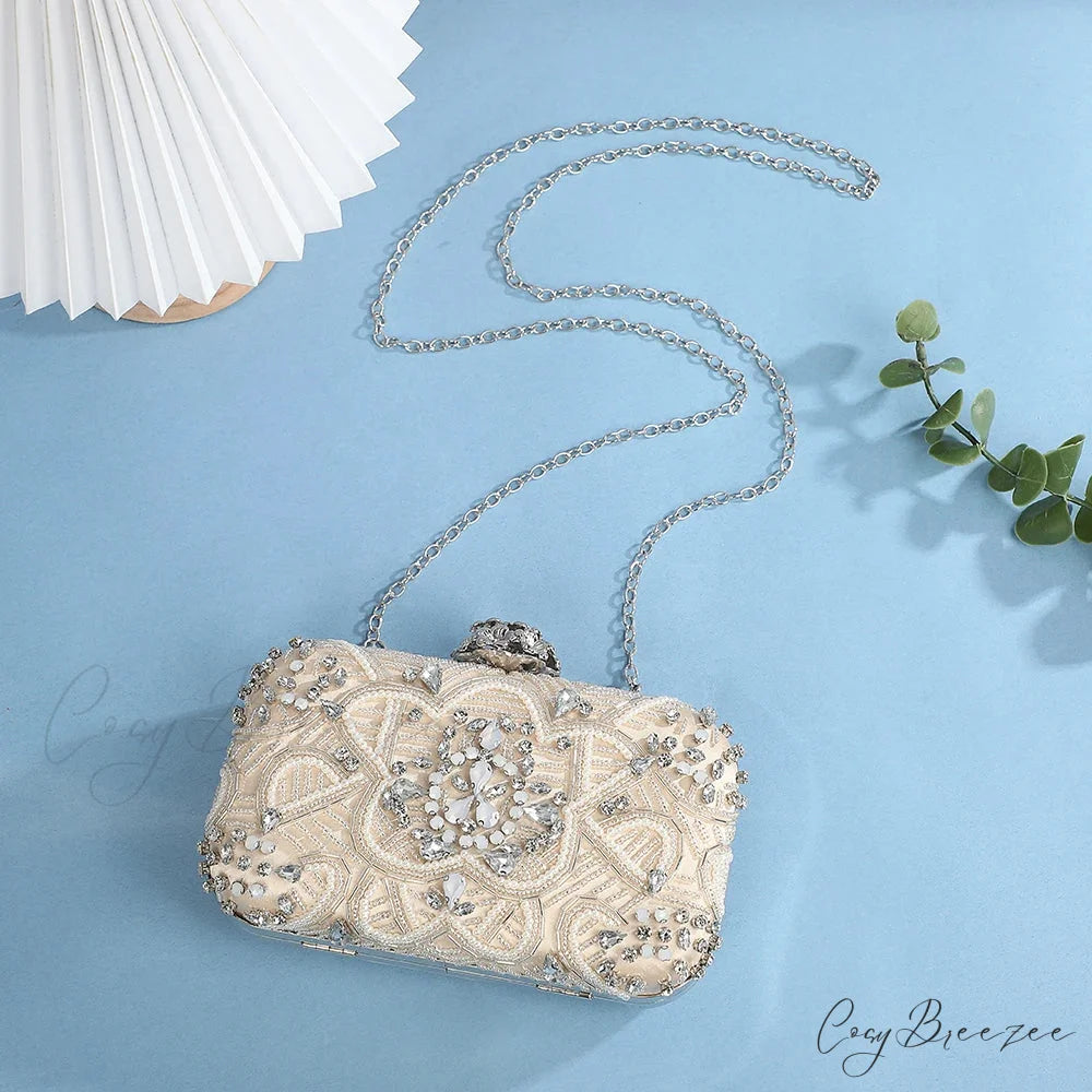 Designer Diamond Evening Crystal Clutch Rhinestone Wedding Party Bag clutchbag-250126