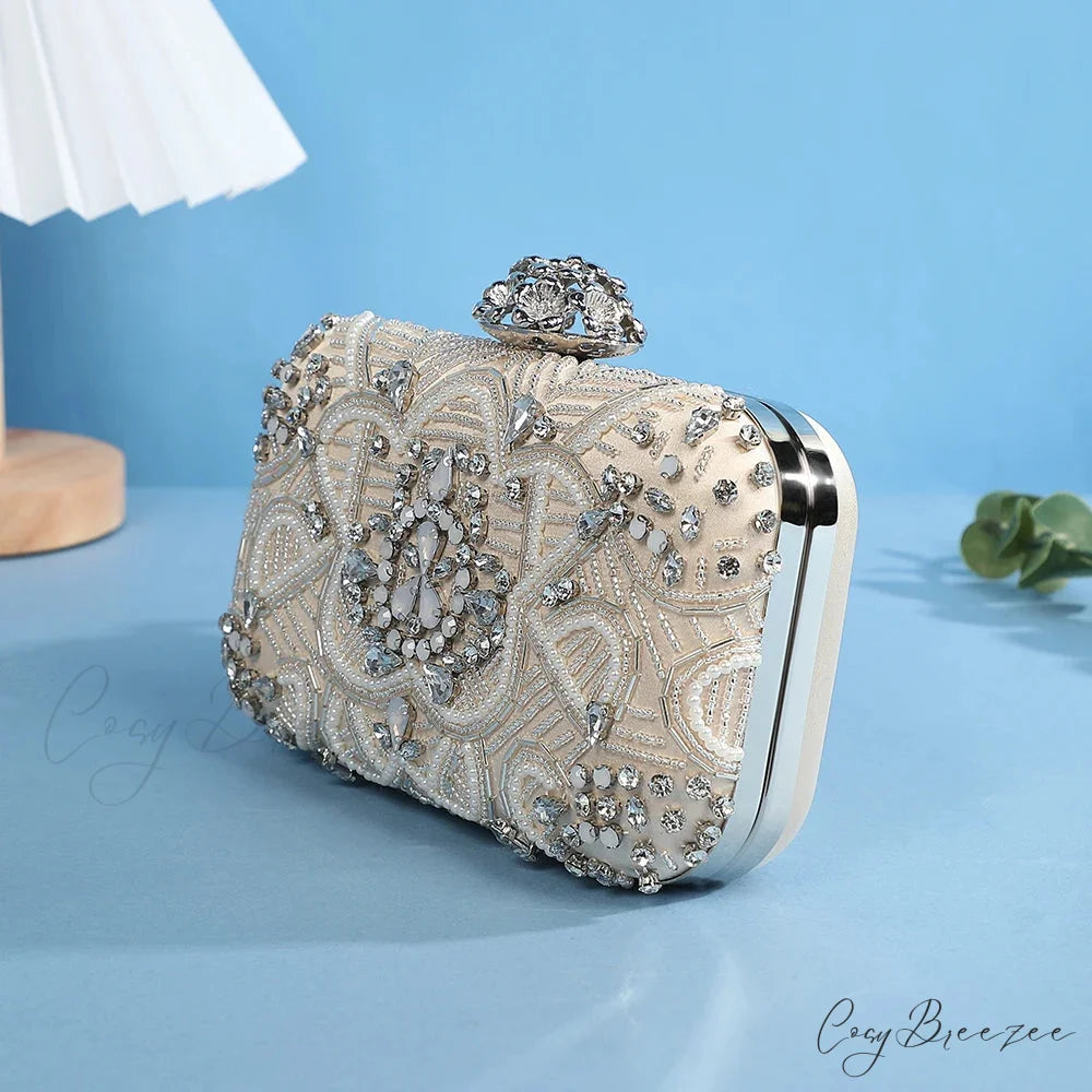Designer Diamond Evening Crystal Clutch Rhinestone Wedding Party Bag clutchbag-250126