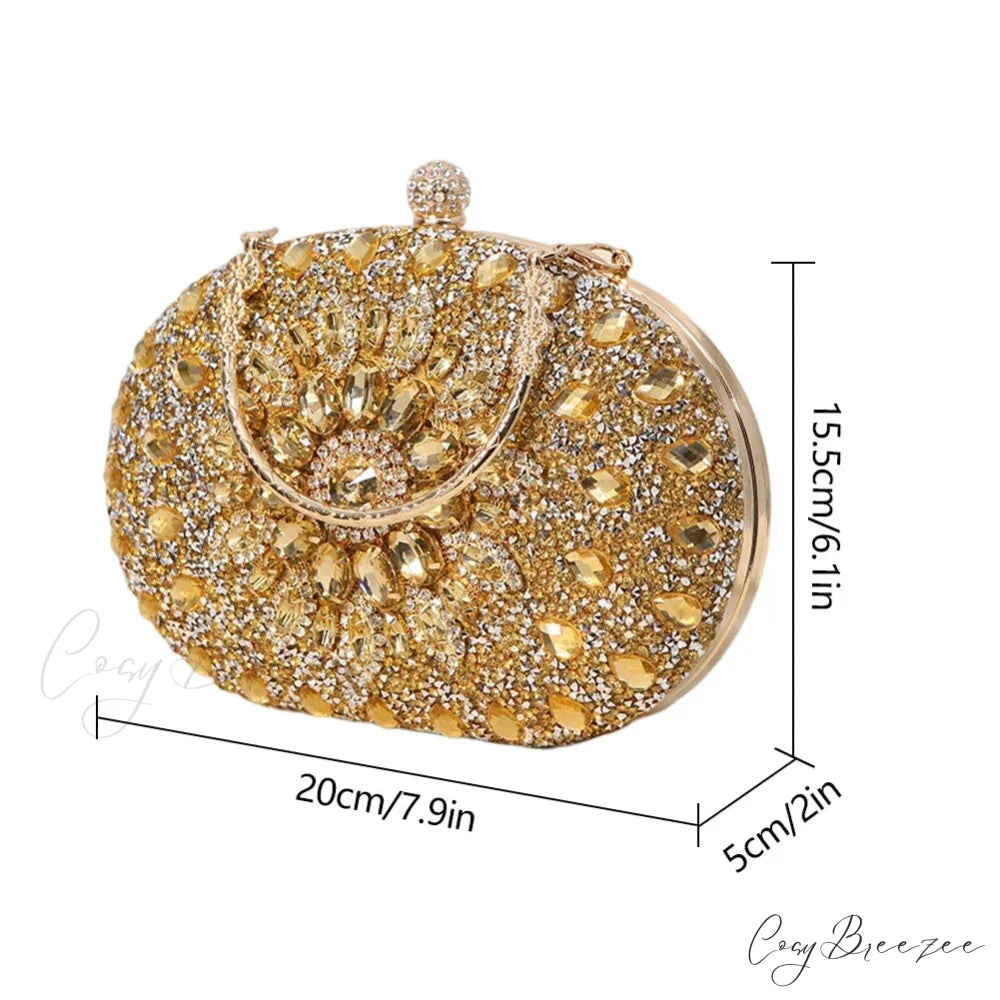 Diamond Luxury Crystal Wedding Party Purse clutchbag-250126